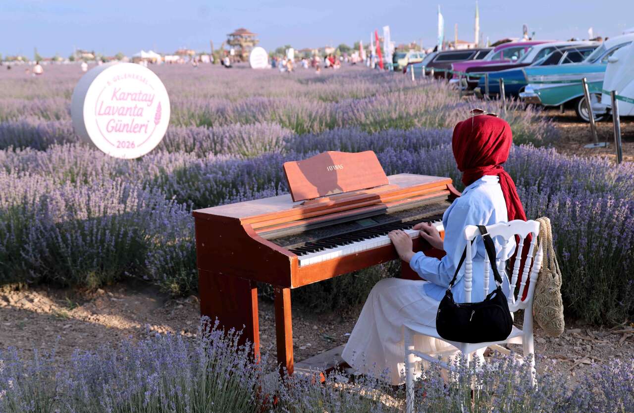 Konya'nın mor tarlalarına ziyaretçi akını! Festival rekorla tamamlandı 3